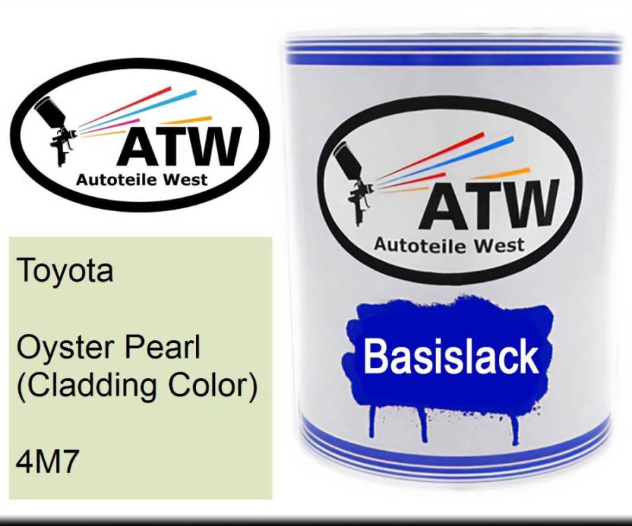 Toyota, Oyster Pearl (Cladding Color), 4M7: 1L Lackdose, von ATW Autoteile West.